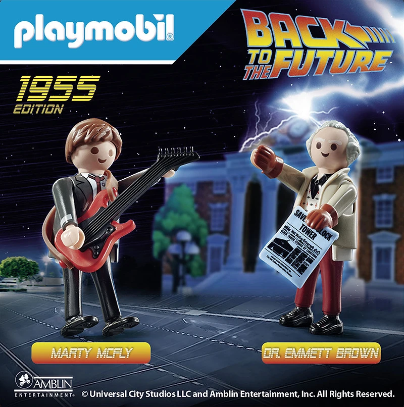 Back to the future avec Marty McFly et  Dr. Emmett Brown - Playmobil