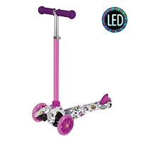 trotinette de course robuste pour enfants avec impression de licorne