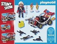 Playmobil - Stuntshow Véhicule et pompier