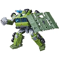 Transformers Generations Legacy, figurine Prime Universe Bulkead classe Voyageur