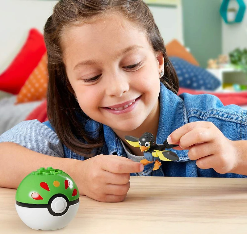 MEGA  Pokémon  Figurine articulée  Zapétrel, Pokéball (25pièces)