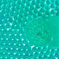 Orbeez Tubes, 400 billes Orbeez gonflées bleu canard, cuillère et boîte de transport, jouets sensoriels