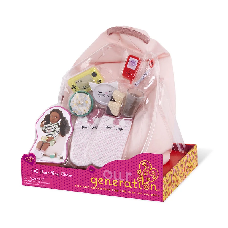 Our Generation - Chaise Bean Bag avec accessoires