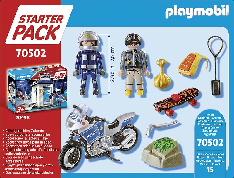 Playmobil - Starter Pack Motard de police et voleur