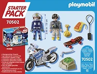 Playmobil - Starter Pack Motard de police et voleur