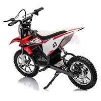 KidsVip 36V SuperMoto Dirt Bike for Kids- Red - English Edition