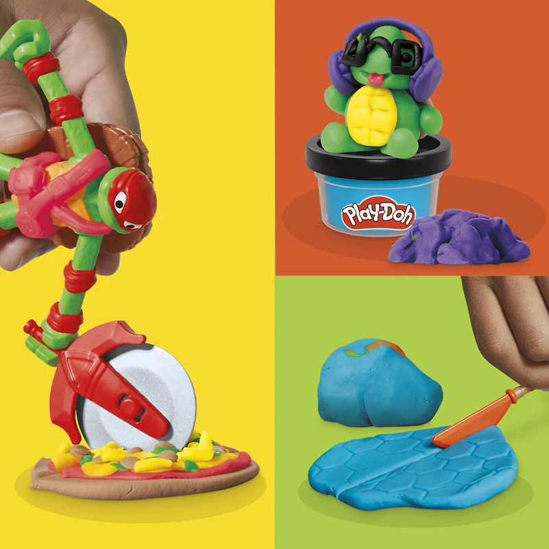 Play-Doh Les Tortues Ninja Créations Cowabunga, coffret de pâte à modeler