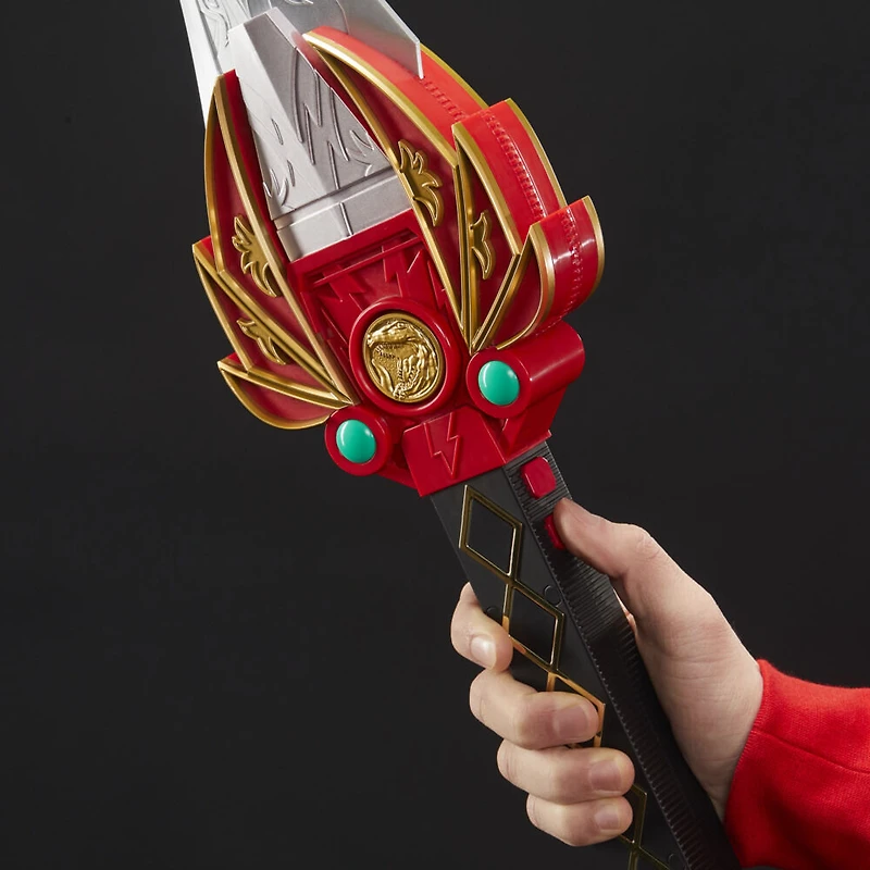 Power Rangers Lightning Collection, Épée de pouvoir du Ranger Rouge Mighty Morphin, article de cosplay premium de collection Jason Mighty Morphin Power Rangers Rocky