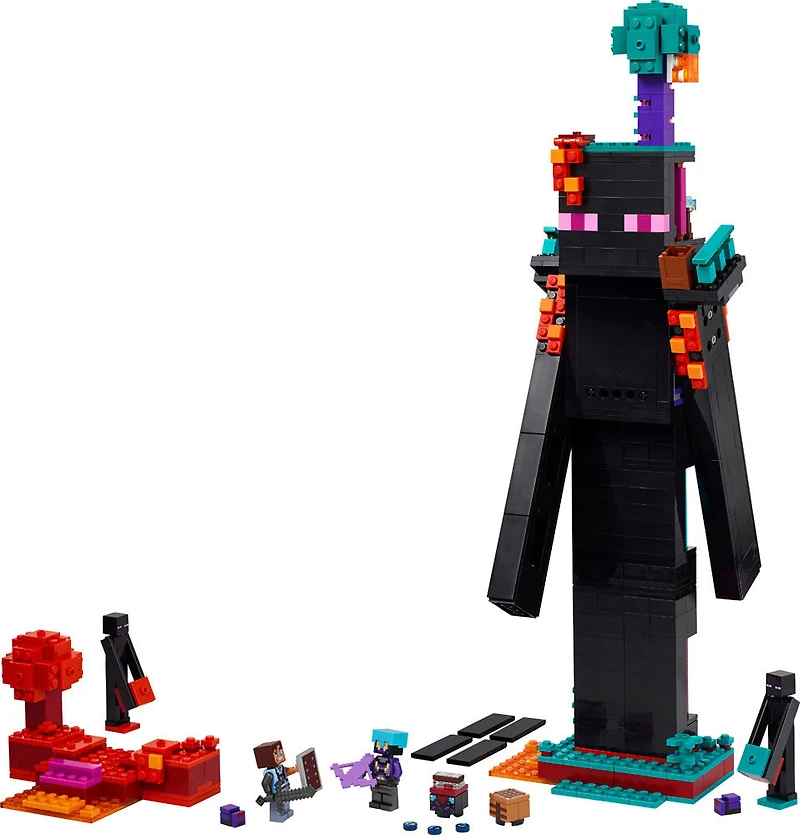 LEGO Minecraft La Tour Enderman, Jouet de Construction pour les Enfants, Cadeau pour Amateur de Jeu Vidéo 21279
