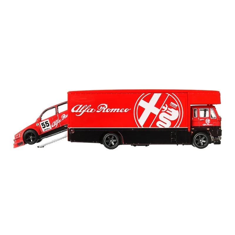 Hot Wheels-Team Transport-Voiture de course et camion de transport