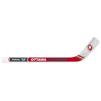 PWHL Ottawa Charge 18 inch white mini plastic player stick