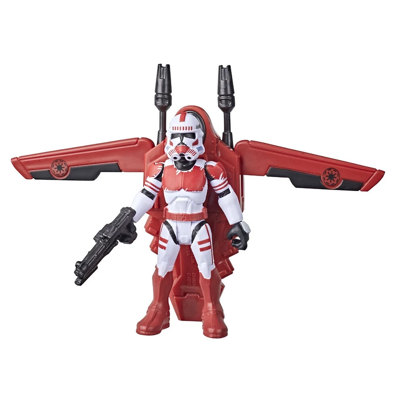 Star Wars Mission Fleet, Shock Trooper Une cité à sécuriser, classe équipement, figurine de 6 cm avec véhicule