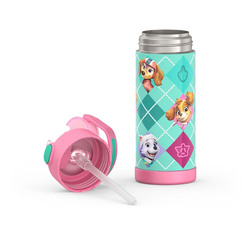 Bouteille avec paille isolée SS Vac de 14 oz - Paw Patrol