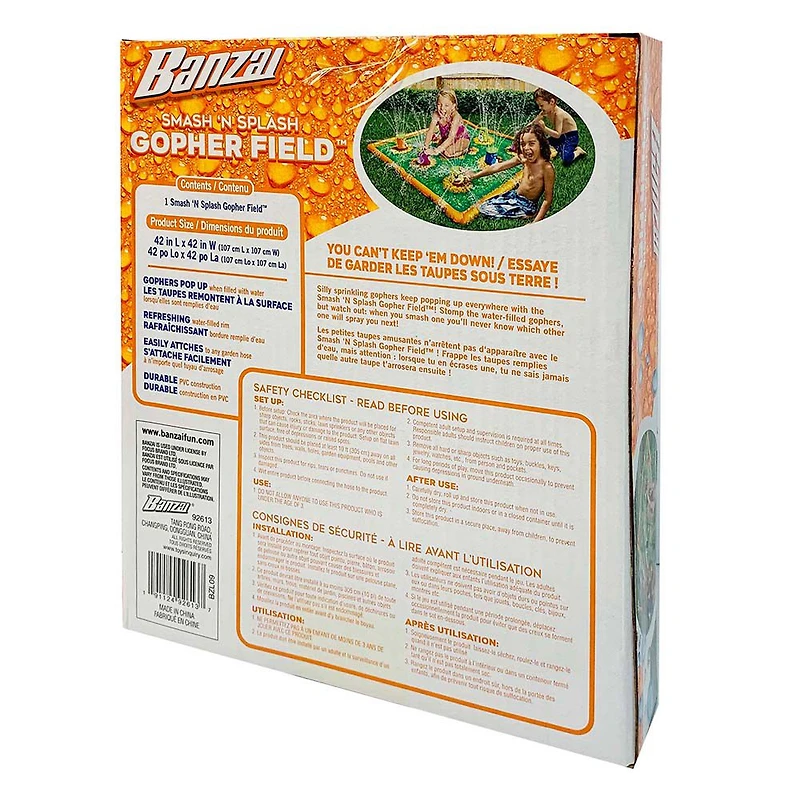 Banzai Tapis de Marmottes "Pousse et Éclabousse"