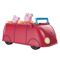 Peppa Pig Peppa's Adventures Peppa's Family Red Car Preschool Toy, Speech and Sound Effects - French Edition