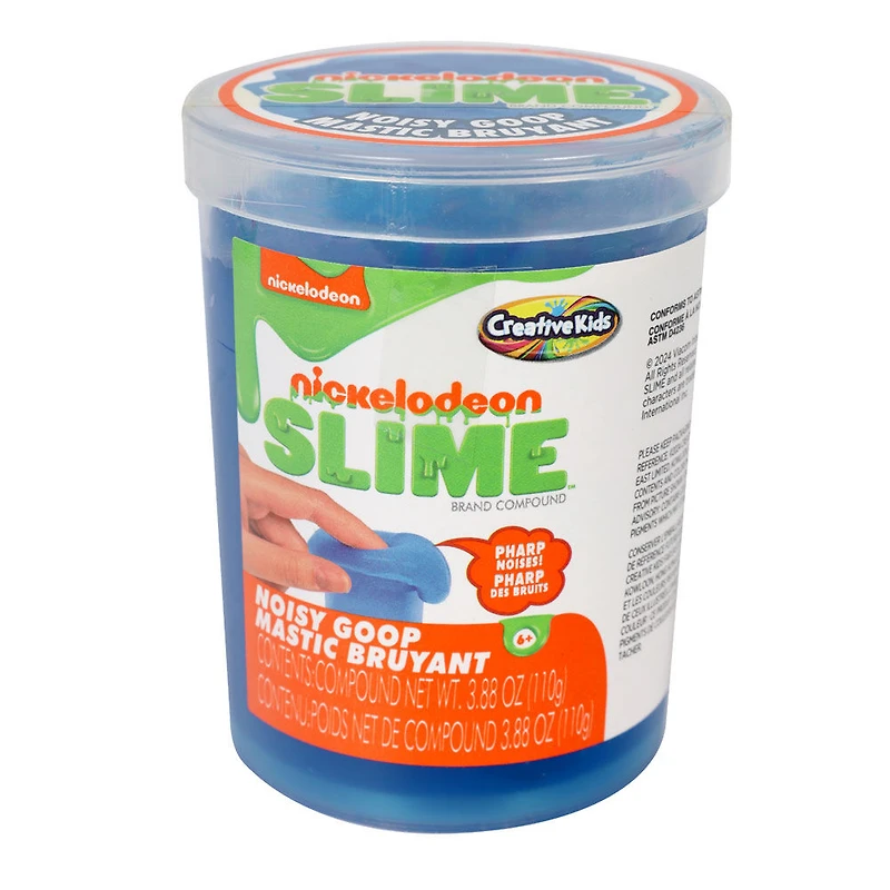 Slime bruyant et gluant de Nickelodeon - Bleu