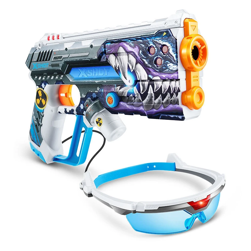 Laser 360° X-Shot Skins (2 pistolets laser et 2 casques infrarouges) par ZURU