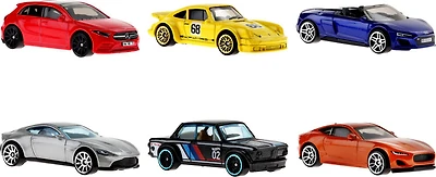 Hot Wheels Assortiment Coffrets de 6 véhicules européens