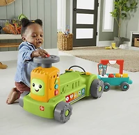 Fisher-Price Laugh and Learn 4-in-1 Farm to Market Tractor Ride-On Learning Toy Multilanguage Version