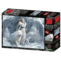 Anne Stokes - White Guardians - 500 pc Casse-tête Super 3D