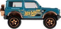 Hot Wheels 1:64 Échelle Moulage Sous-Bois Ford Bronco Turquoise- & Déco de couleur cuivre