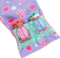 Barbie-Soirée Pyjama Chiots-Coffret poupée, 2chiots, 11accessoires