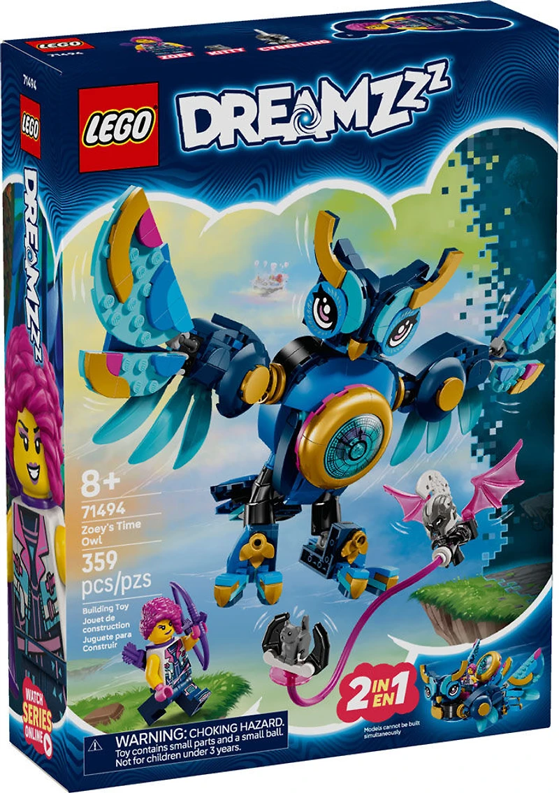 LEGO DREAMZzz Zoey's Time Owl Building Toy for Kids, Girls & Boys, Ages 8+ - Pretend Play Set - 71494