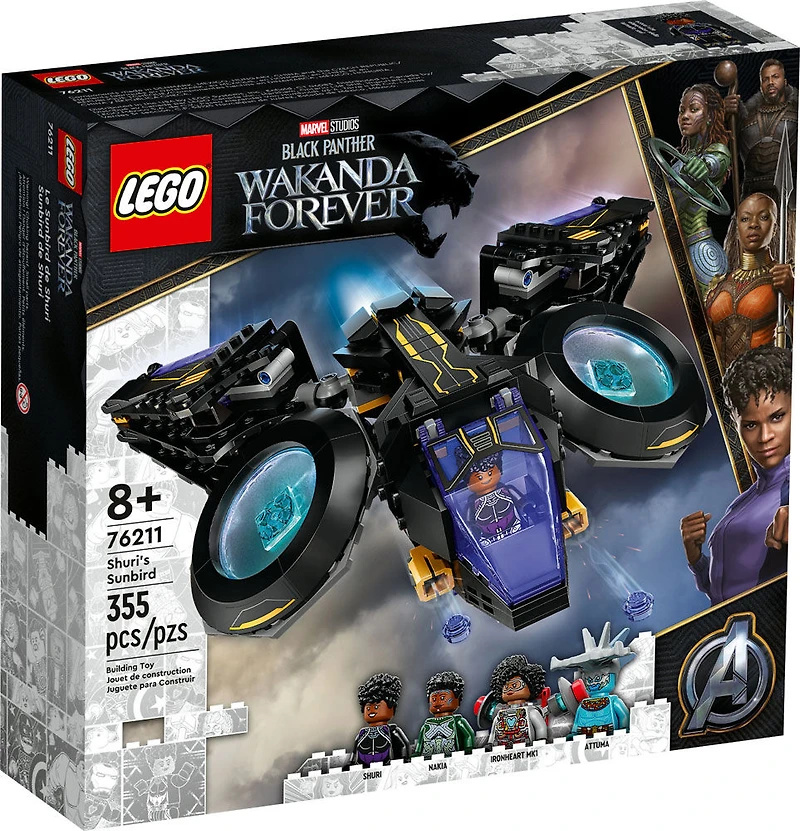 LEGO Marvel Le Sunbird de Shuri 76211 Ensemble de construction (355 pièces)