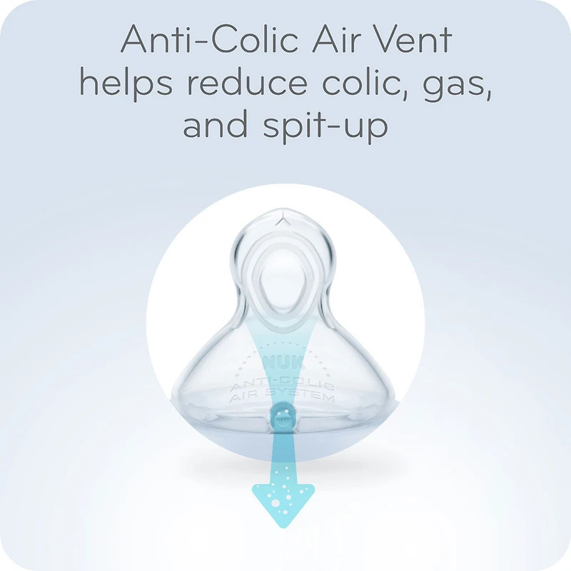 NUK Smooth Flow Anti-Colic Bottle, 10 oz, 3 Pack