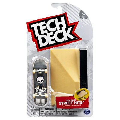 Tech Deck, Street Hits, touche de planche à roulettes aveugle avec mini obstacle Fun Box