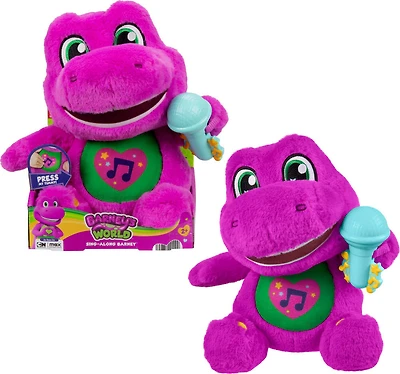Fisher-Price Barney's World Peluche 26,67cm Barney Chantant