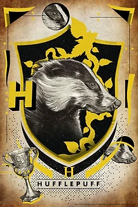 Casse-Tête dans livre d'étain Harry Potter - Hufflepuff - 300 pièces