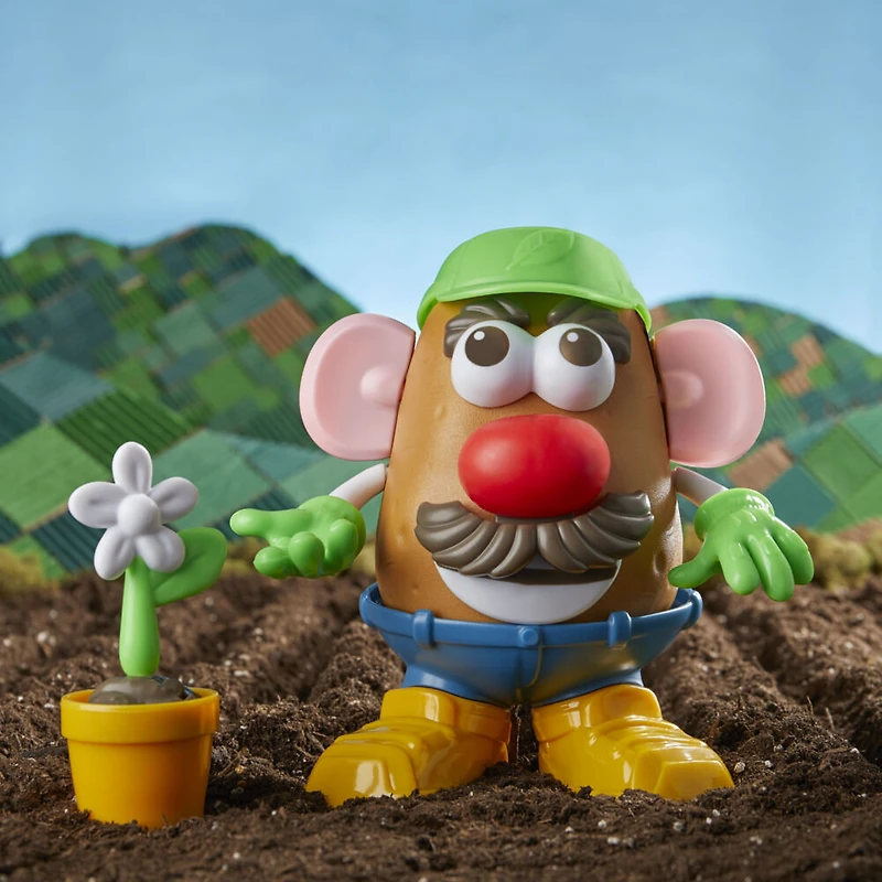 Mr. Potato Head Goes Green, 15 Parts and Pieces Made with Plant-Based Plastic, Kids Toys