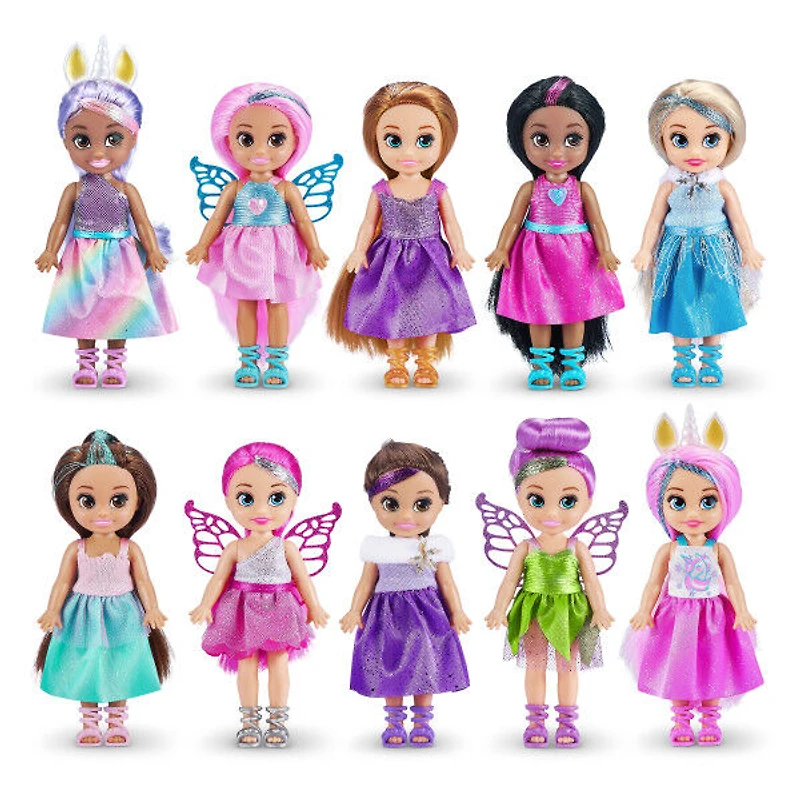 Zuru Sparkle Girlz Little Friends Set of 10 Dolls (Styles May Vary) - R Exclusive