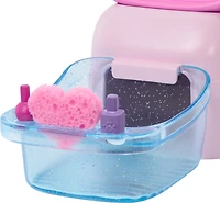 Barbie Poupée et coffret de jeu Spa de manucure et de pédicure