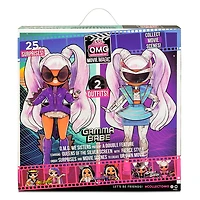 LOL Surprise OMG Movie Magic Gamma Babe Fashion Doll with 25 Surprises including 2 Fashion Outfits, 3D Glasses, Movie Accessories and Reusable Playset