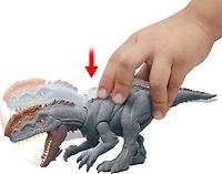 Jurassic World Combat Extrême Monolophosaure, action de frappe