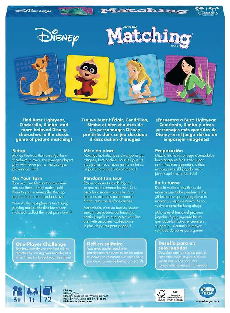 Wonder Forge Disney Matching Game