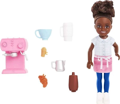 Barbie- Chelsea - Poupée Chelsea peut être... Barista, poupée et acc.