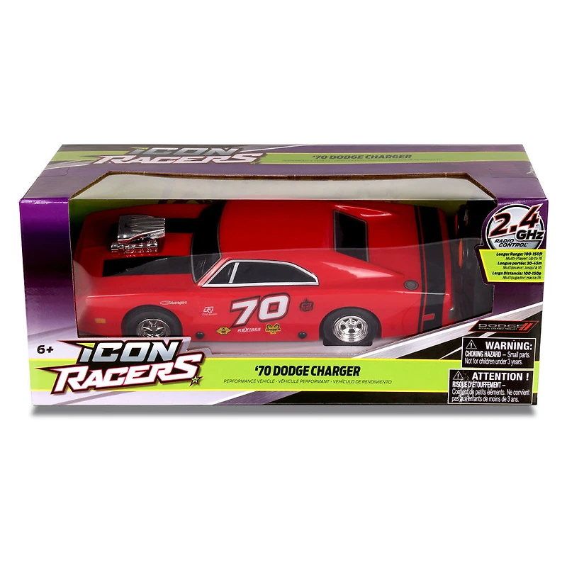 Dodge Charger RC NKOK 1970 - Rouge/Noir 1:24