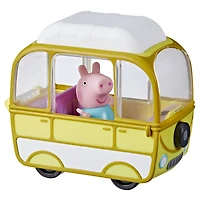 Peppa Pig Peppa's Adventures Mini camping car, inclut figurine Peppa Pig de 7,5 cm