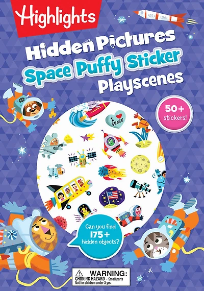 Space Hidden Pictures Puffy Sticker Playscenes - English Edition