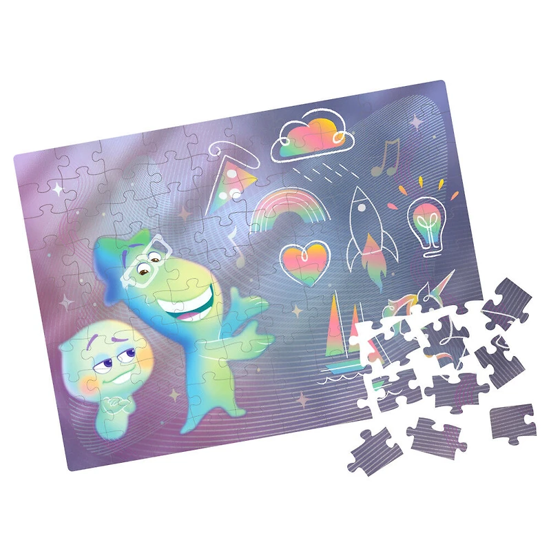 Pixar, Soul, Puzzle avec effet métallique de 100 pièces