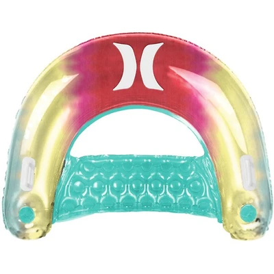 Hurley - Chaise de piscine gonflable flottante, motif rouge