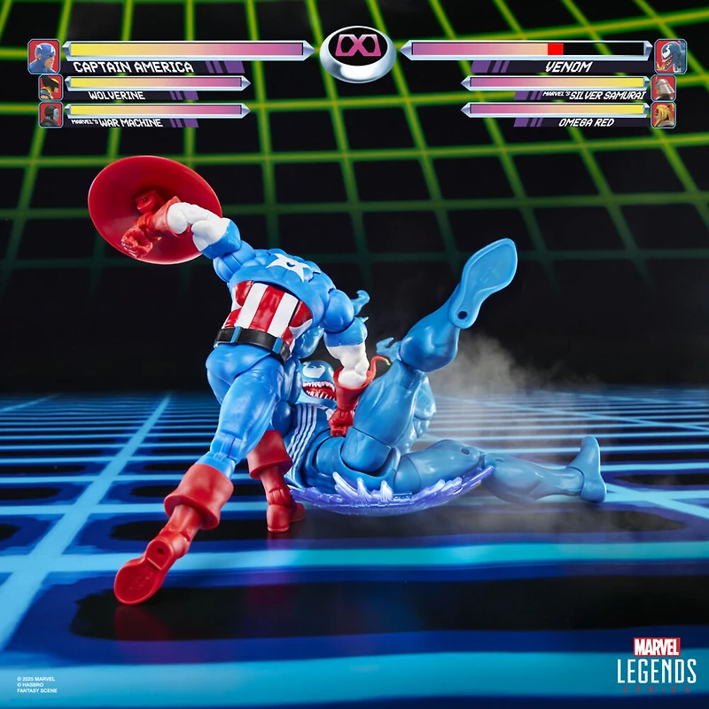 Marvel Legends Series Gamerverse Captain America vs Venom Action Figure Collectibles