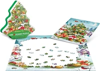 Eurographics Christmas Tree Shaped Tin w/550 pc puzzle