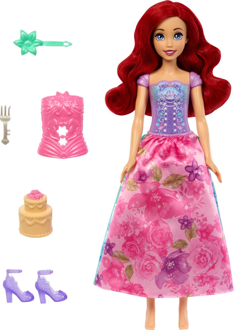 Disney Princess Spin & Reveal Fashion Doll & Accessories with 11 Surprises
