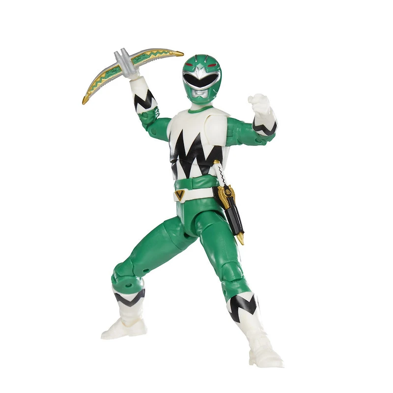 Power Rangers Lightning Collection, Force animale, Ranger Bleu, figurine premium de collection de 15 cm, accessoires multiples