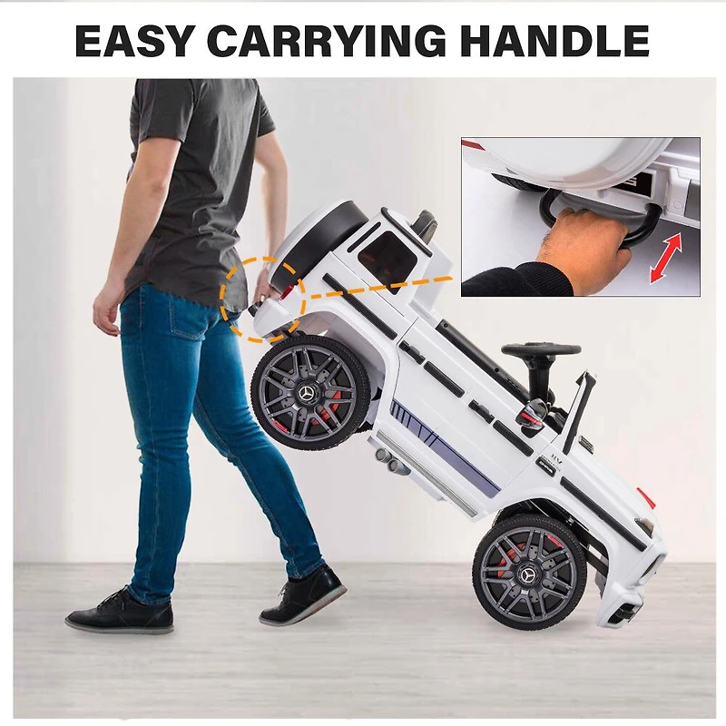 Voltz Toys Mercedes-Benz AMG G63 avec télécommande, blanc