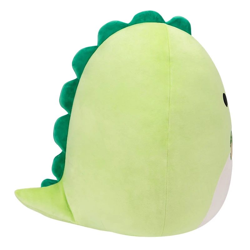 Squishmallows 16" - Danny le dino vert avec noeud papillon